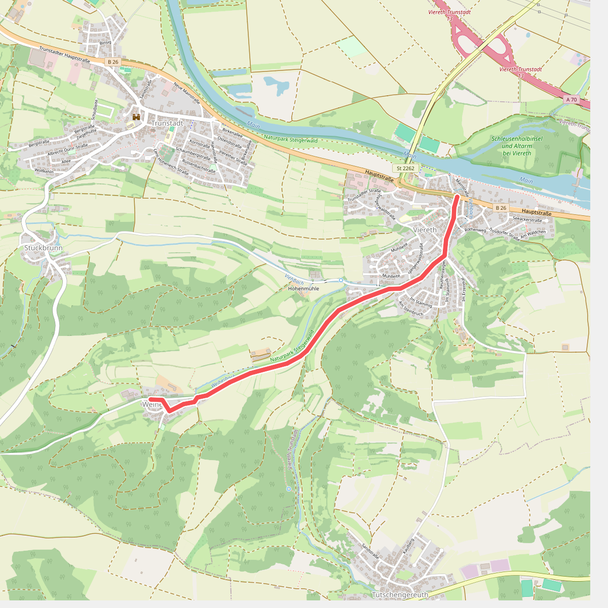 Verbindungsweg Viereth - Weiher