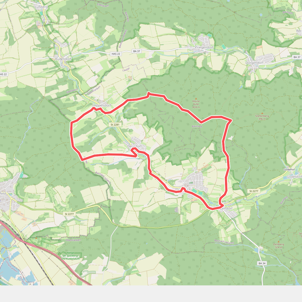 Eichhörnchen-Wanderweg Lauter