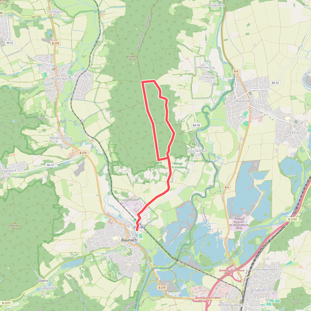Nordic-Walking-Tour B2 - Kraibergrunde