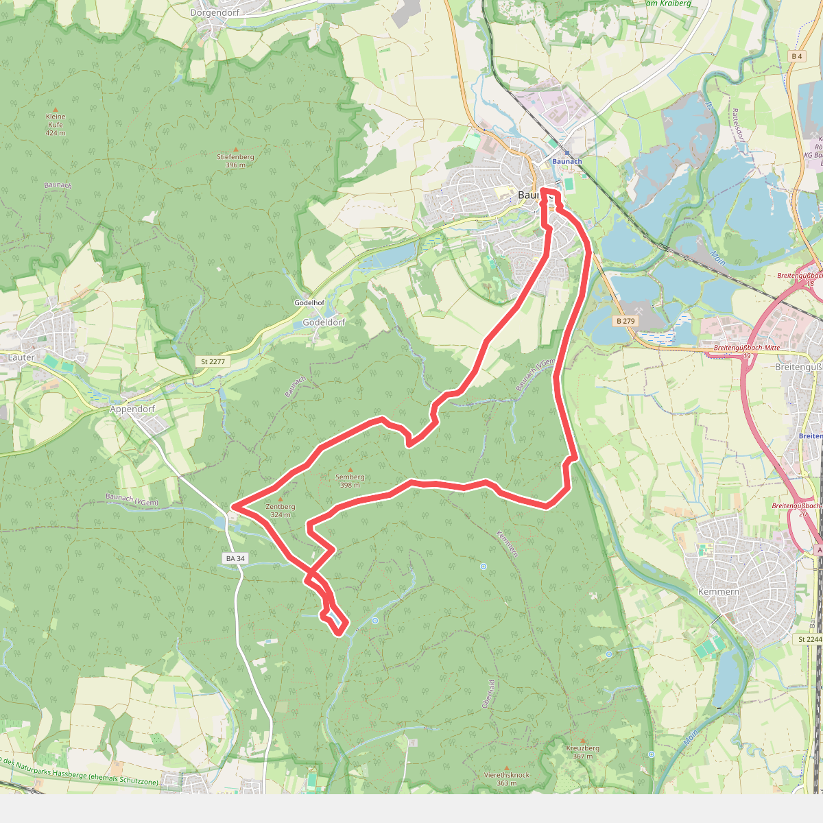 Rundwanderweg Wildschwein Baunach