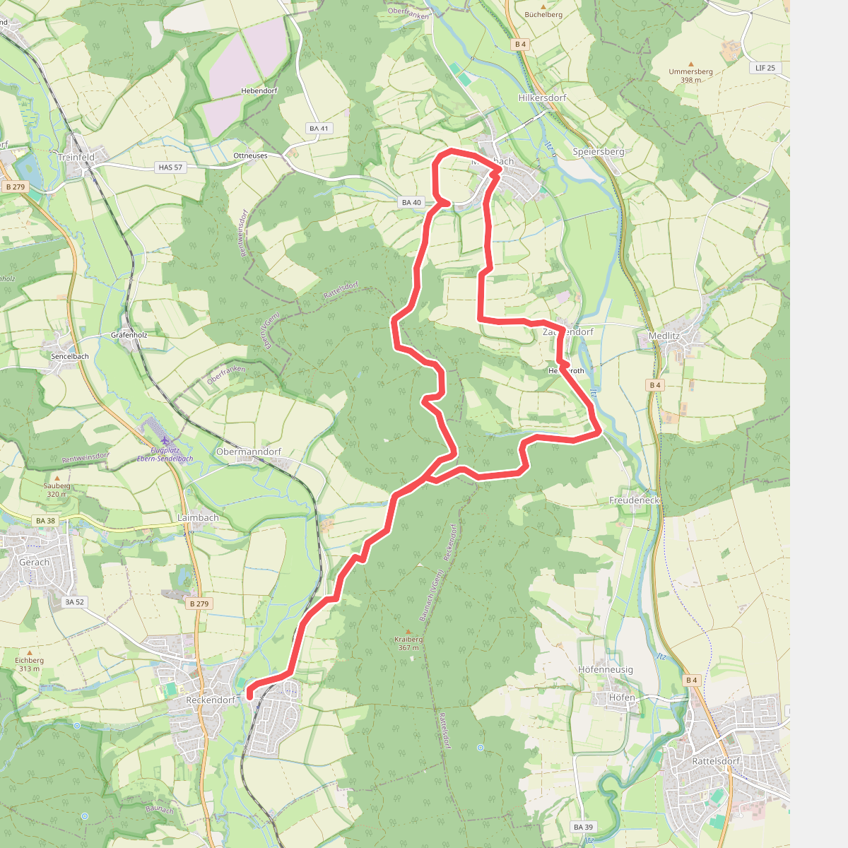 Rundwanderweg Wildschwein Reckendorf