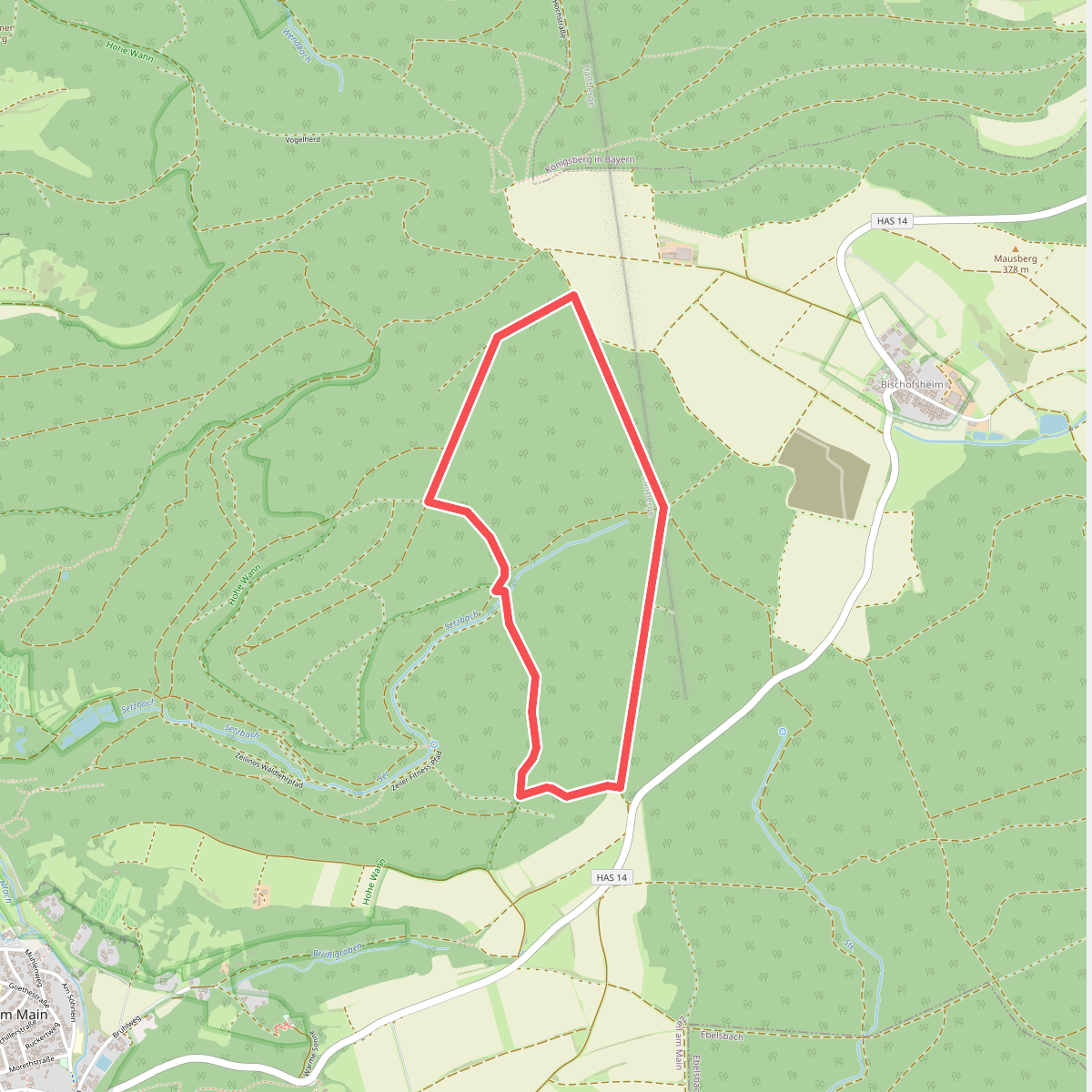 Eichhörnchen-Wanderweg Zeil