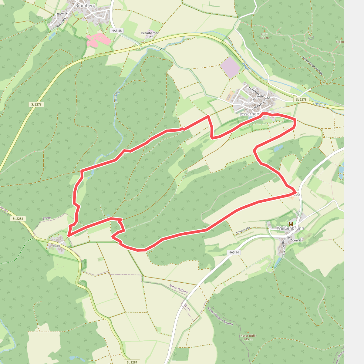 Quellen um Jesserndorf (Hauptweg)