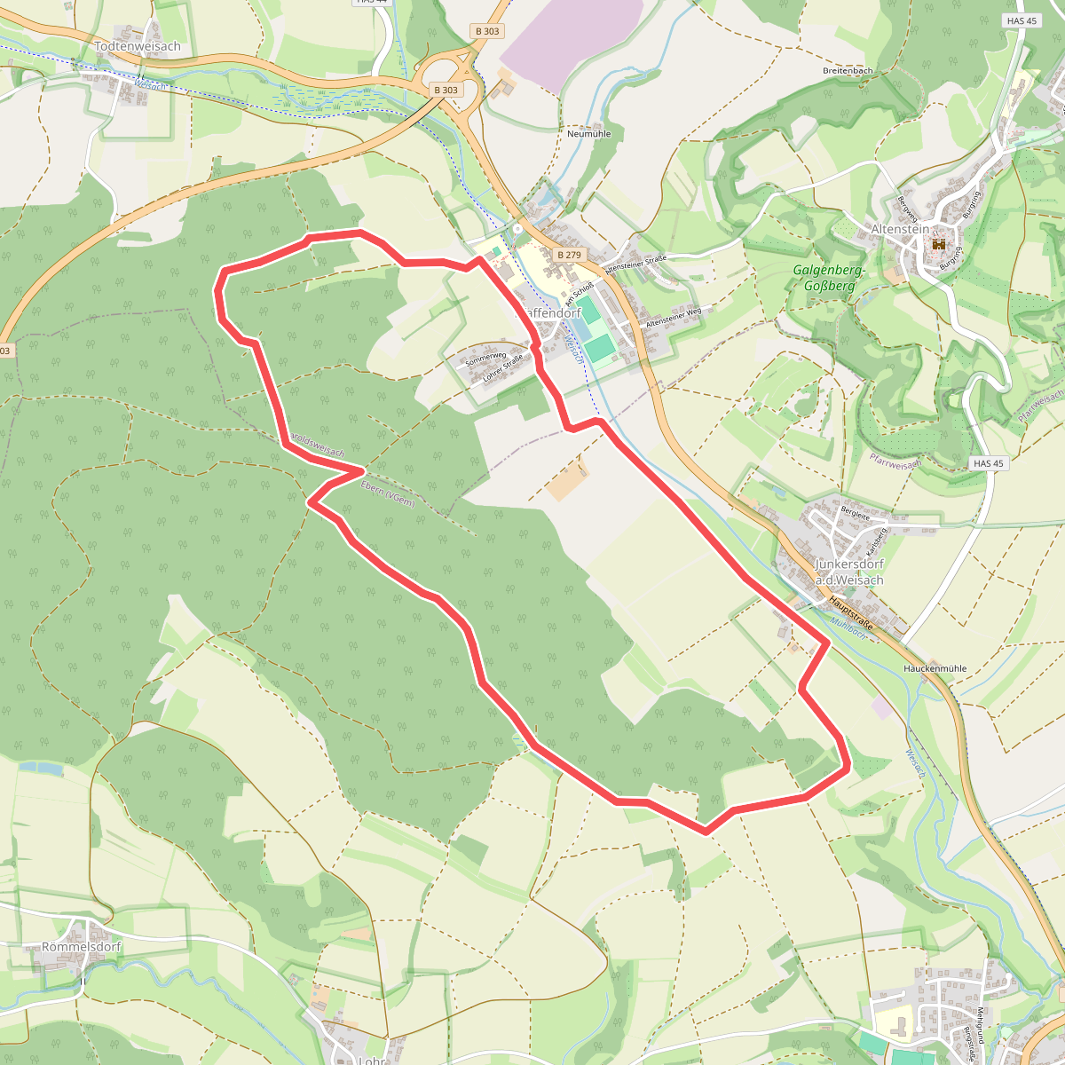 Rundwanderweg Hirschkäfer Pfaffendorf