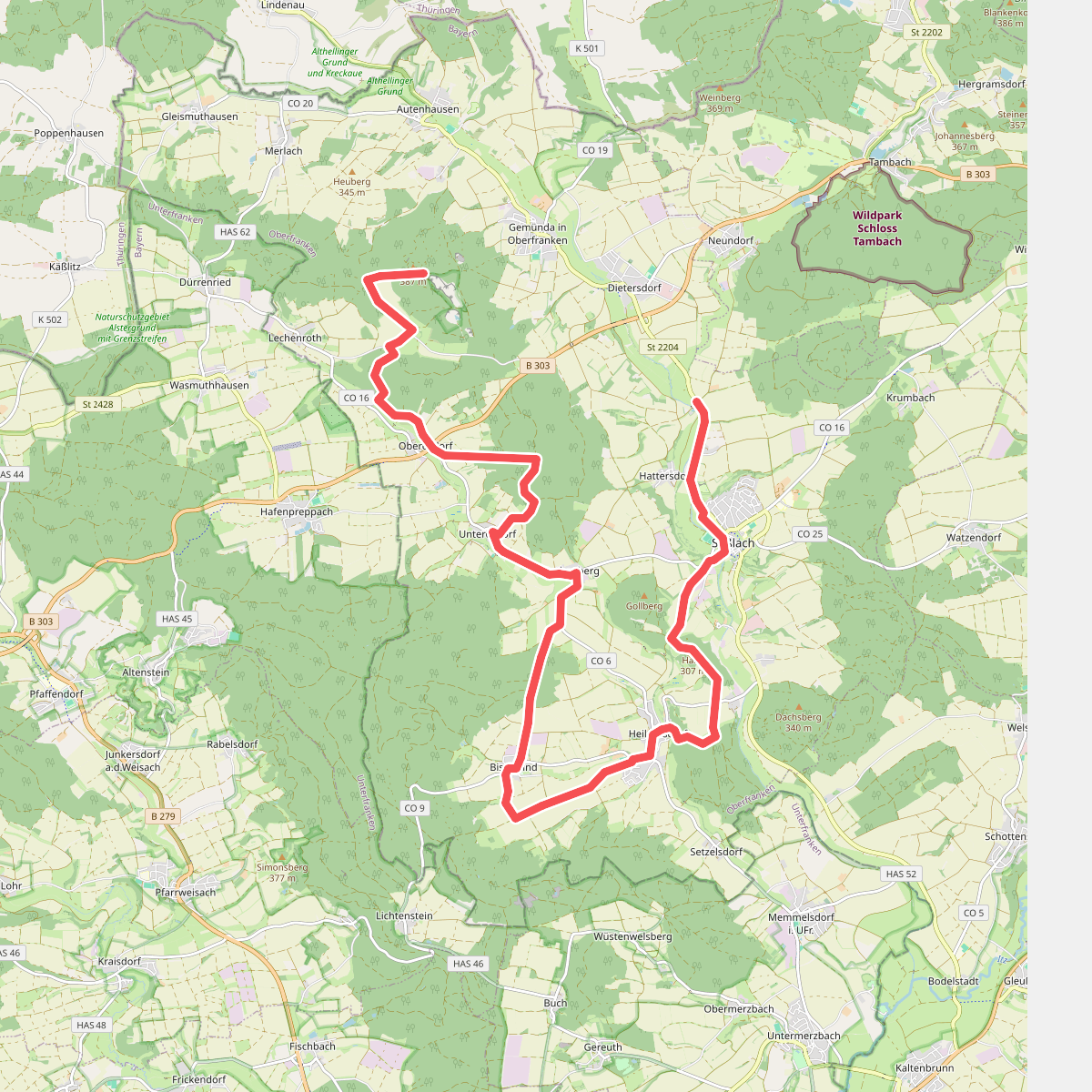 Wanderweg Gelber Balken