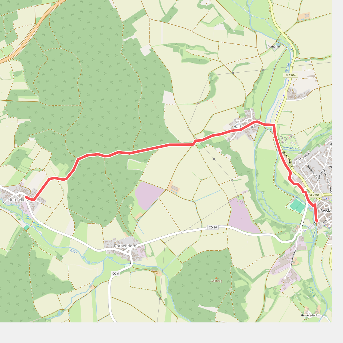 Wanderweg Unterelldorf