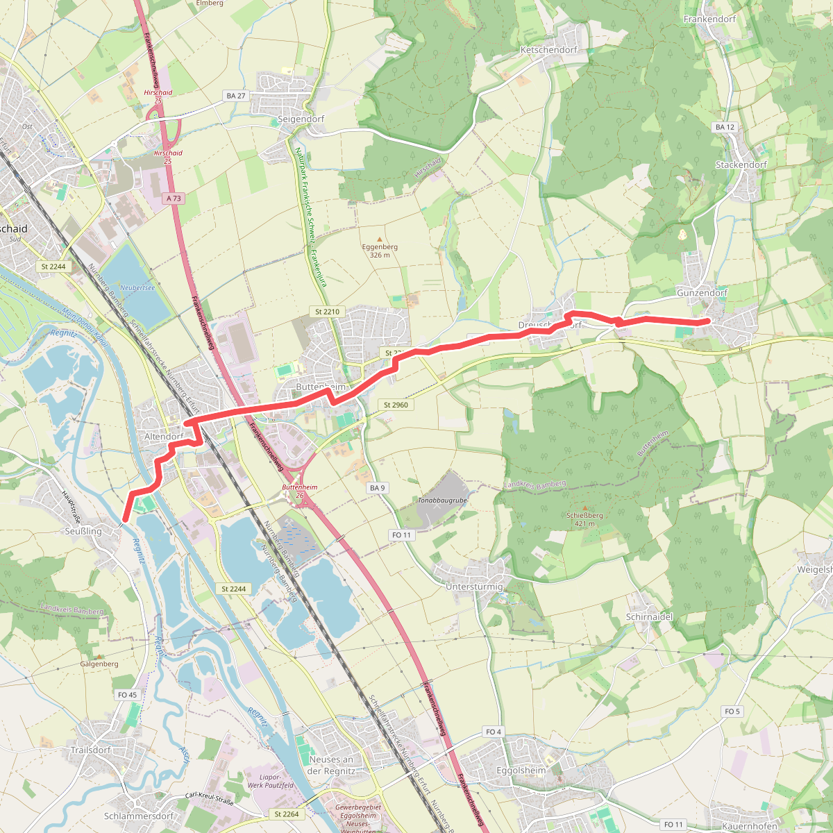 Verbindungsweg Gunzendorf - 7-Flüsse-Wanderweg