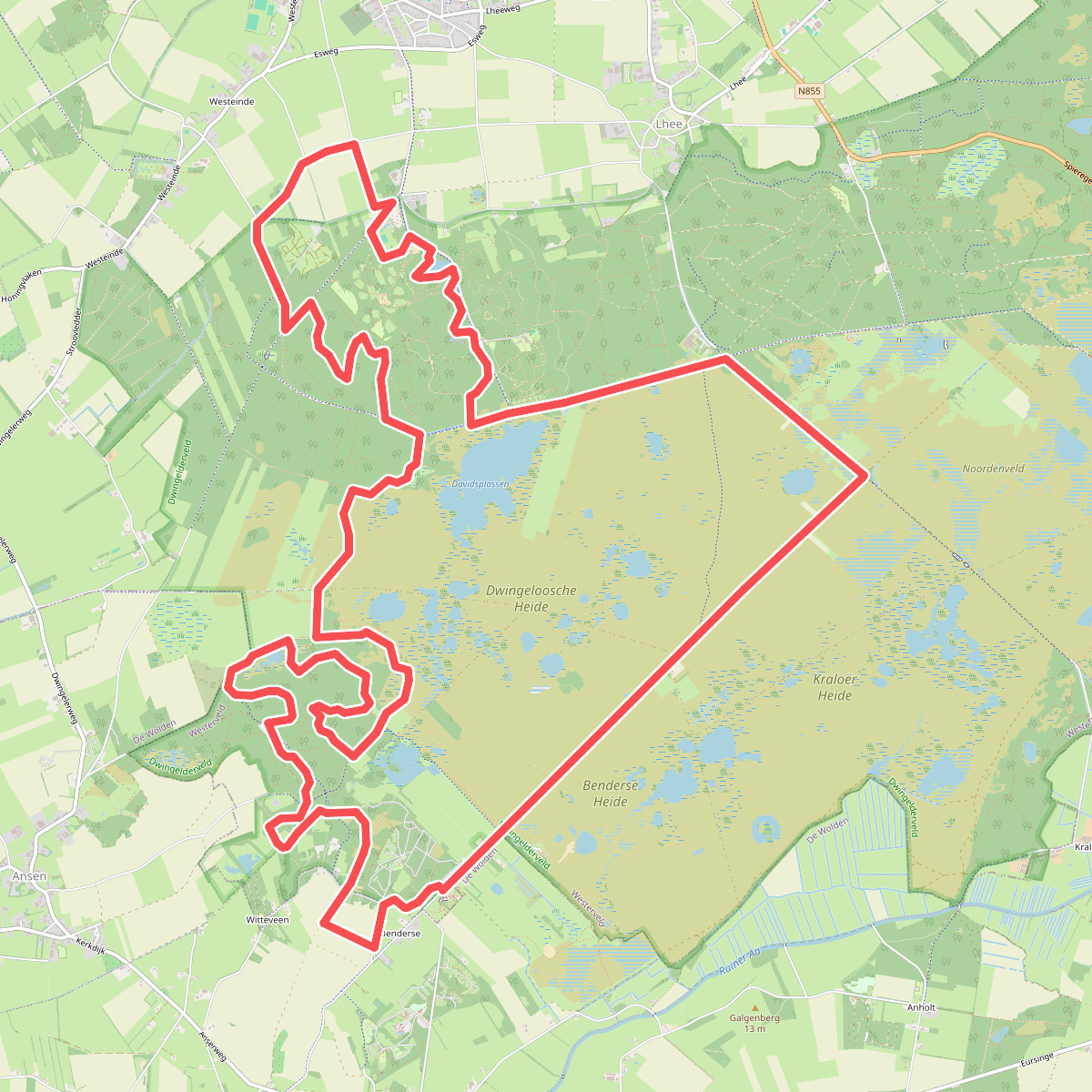Trailrun Dwingelderveld (Drenthe)