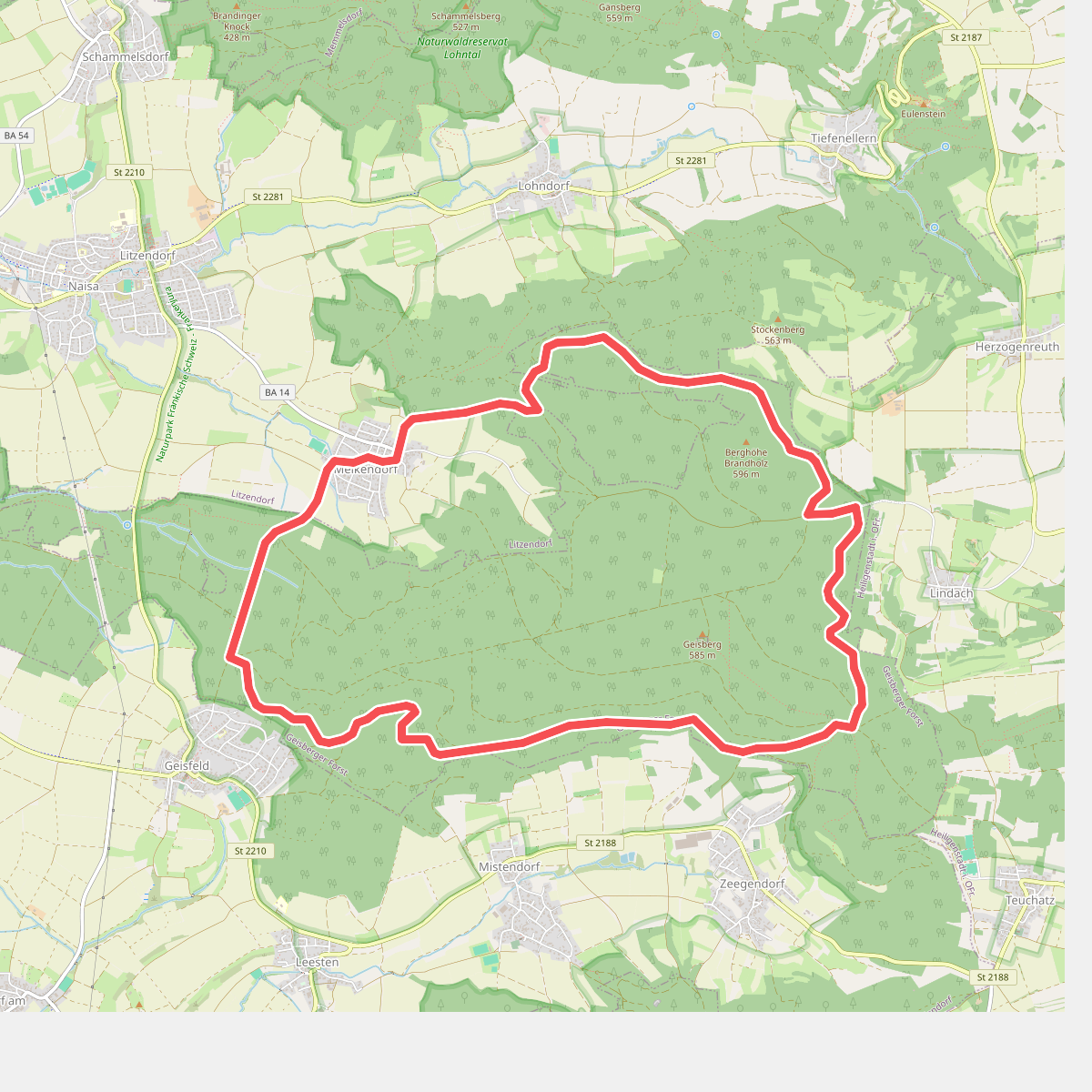 Litzendorf Große Geisbergrunde