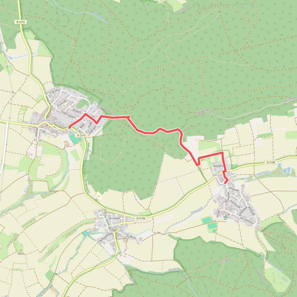 Wanderweg Geisfeld - Mistendorf