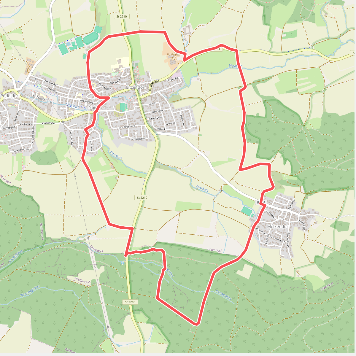 Wanderweg Hügelgräber - Sängerehrenmal