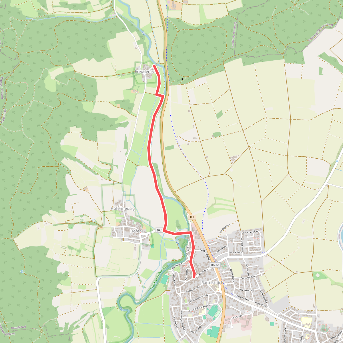 Verbindungsweg Freudeneck - Rattelsdorf