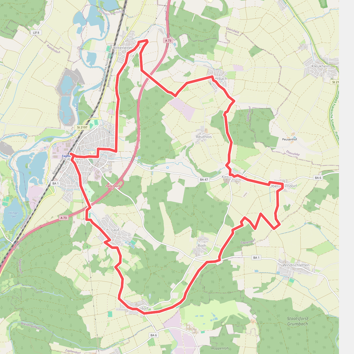 Zapfendorf Rundwanderweg Rote 1