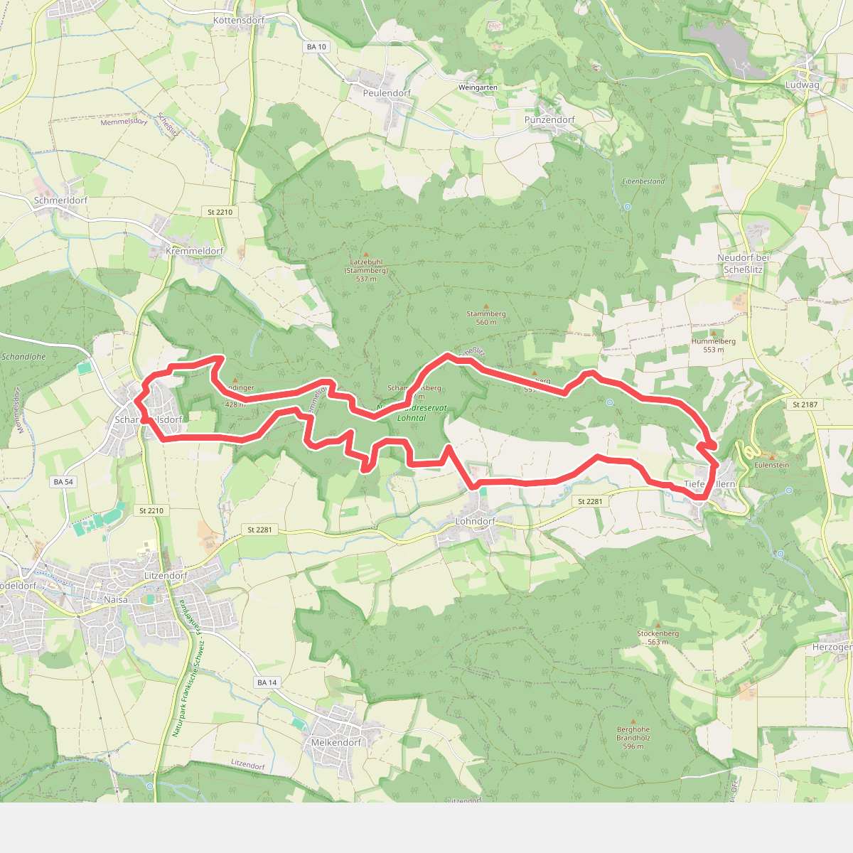 Ellertal Nord - Stammberg - Rundweg