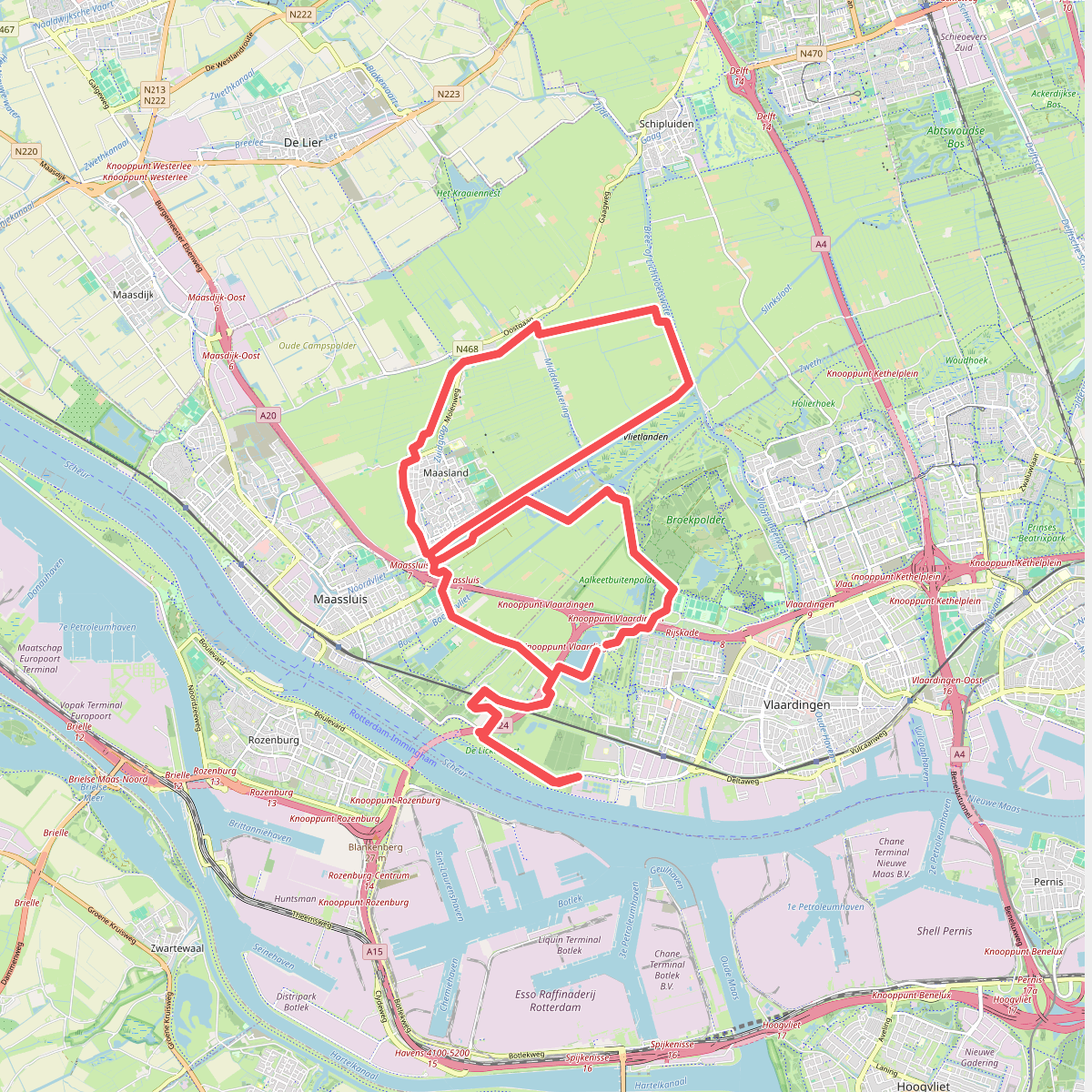 Skeelerroute in Midden-Delfland