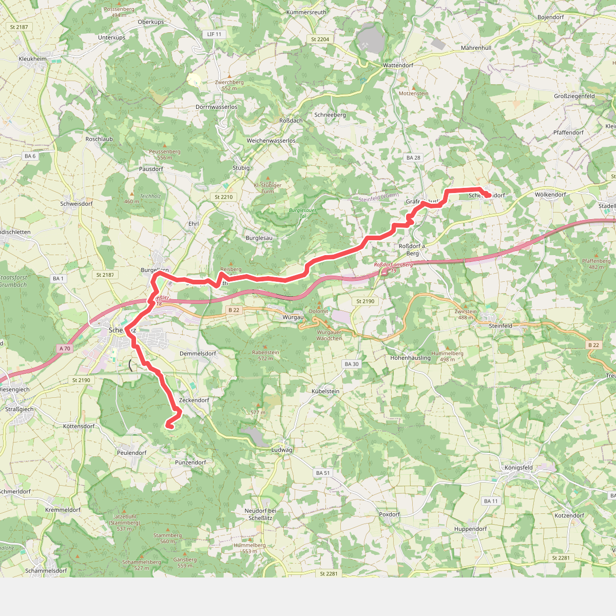 Zielwanderweg Giechburg-Schederndorf