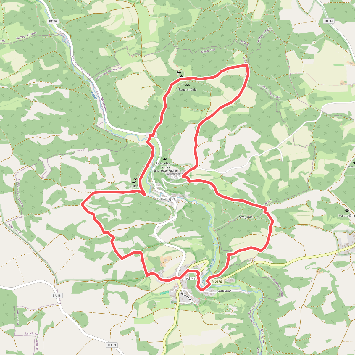 Rundwanderweg Wüstenstein - Draisendorf