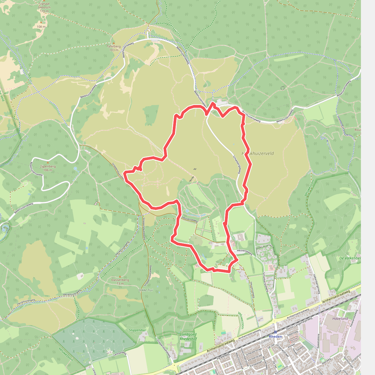 Wandelroute Veluwezoom-Posbank bij Arnhem