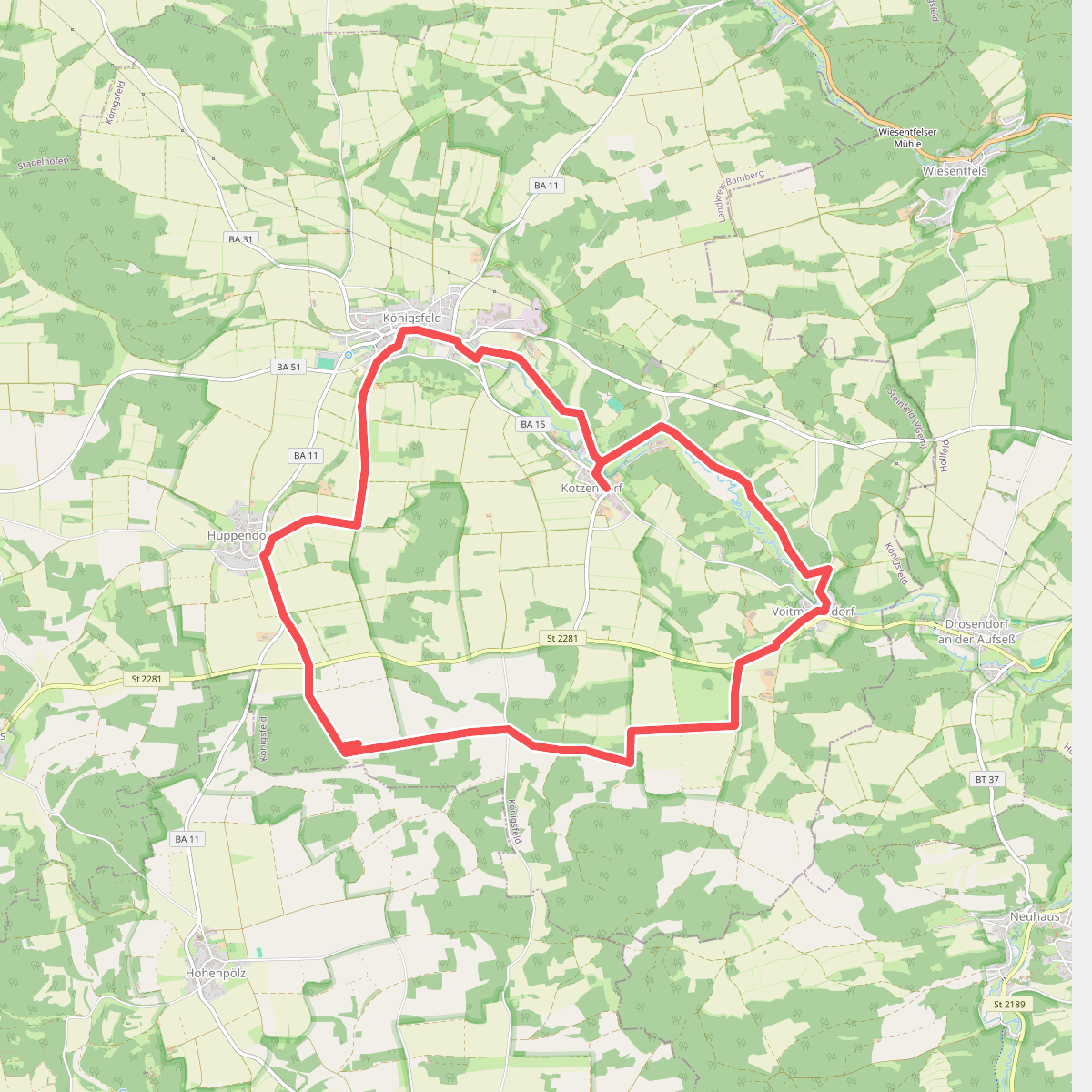 Königsfeld Kapellenweg (Blaue Route)