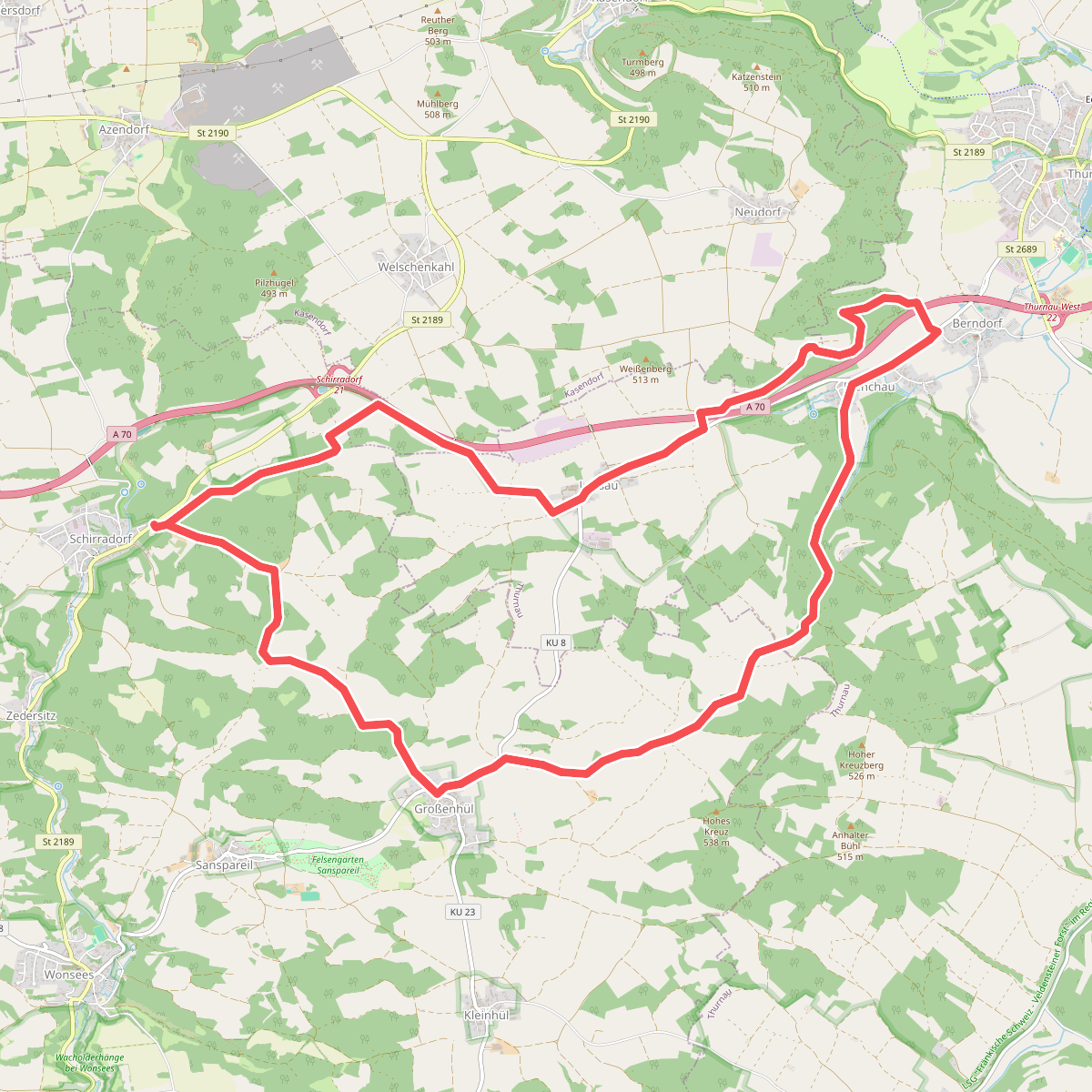 Rundwanderweg gelber Ring
