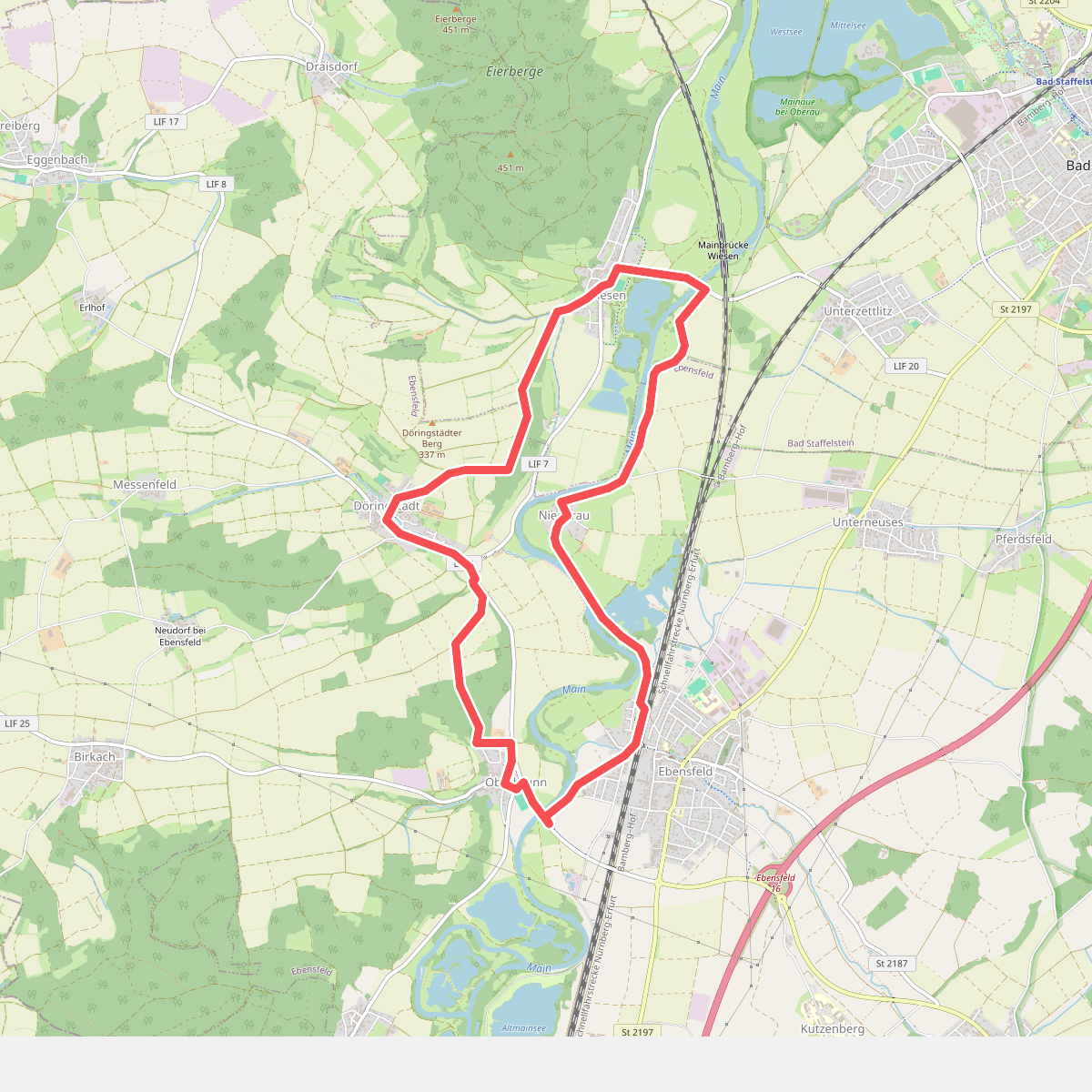 Ebensfelder Main-Runde oder Wiesener Rundweg