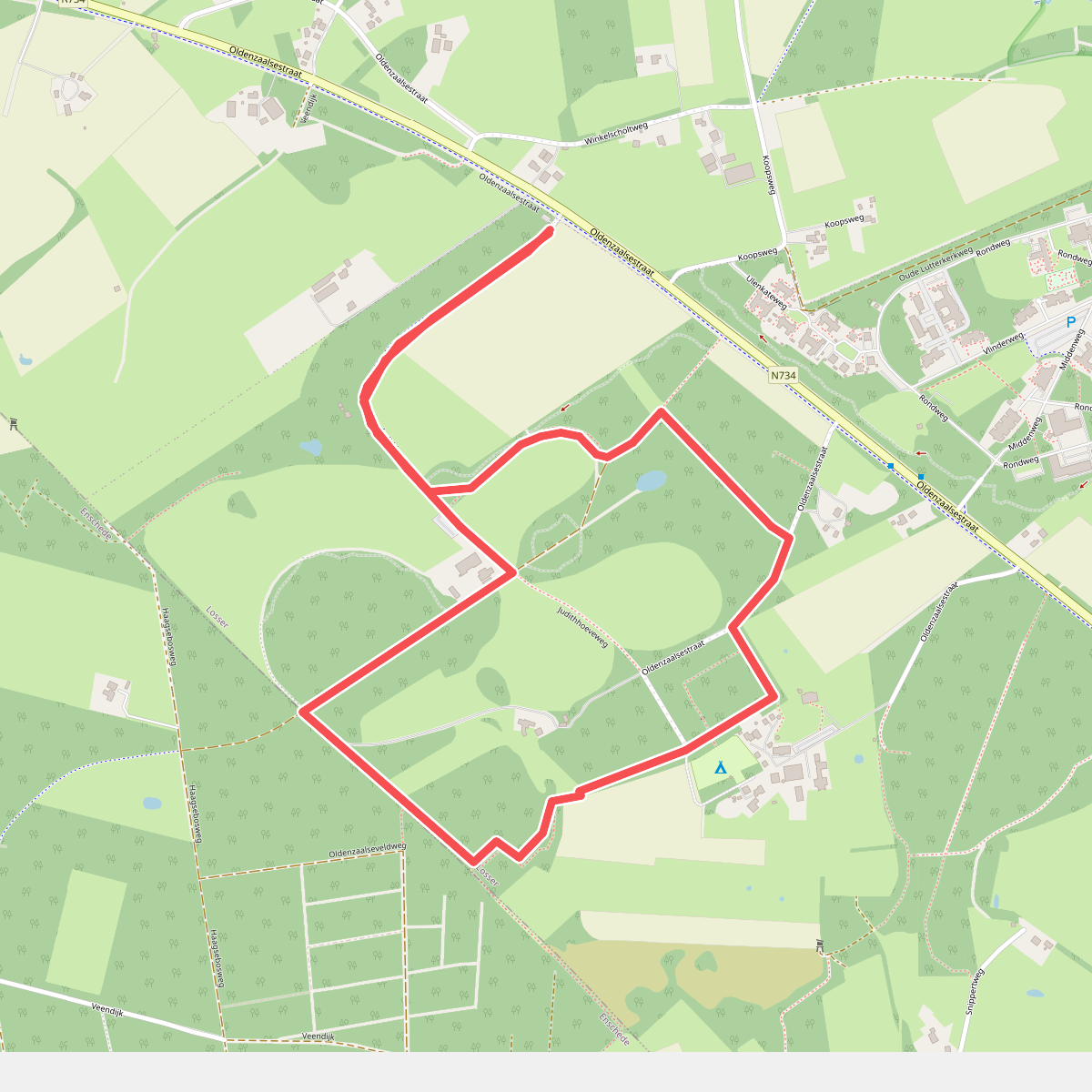 Wandelroute over landgoed de Snippert, tussen Losser en Oldenzaal