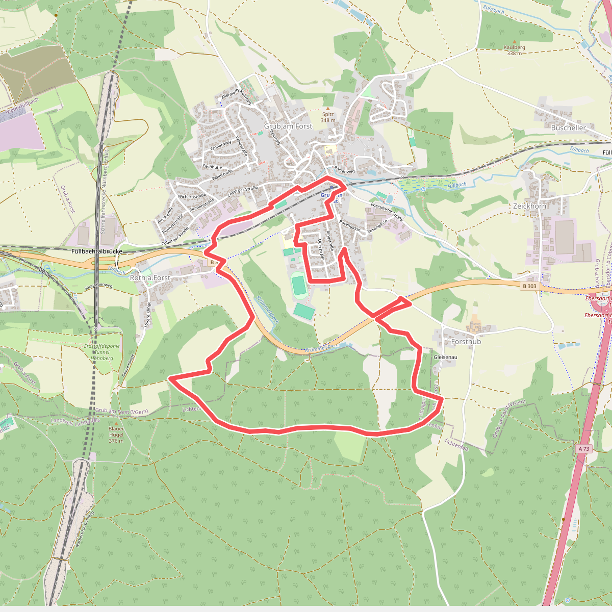 Krümmelsbach Rundweg (Grub am Forst)