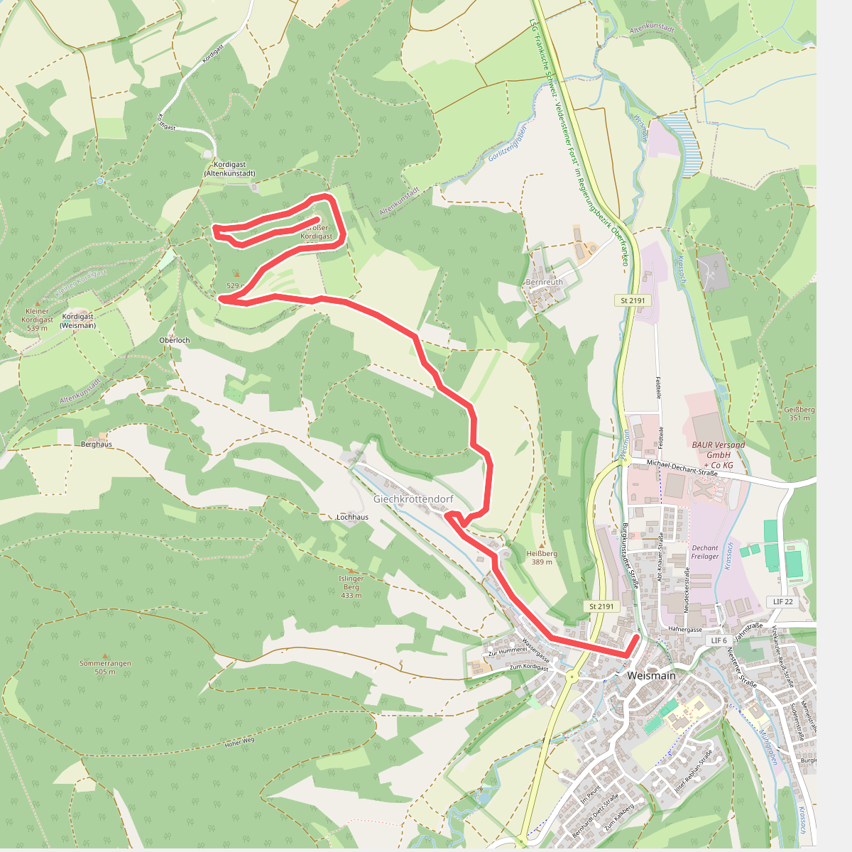 Kordigast Berglauf