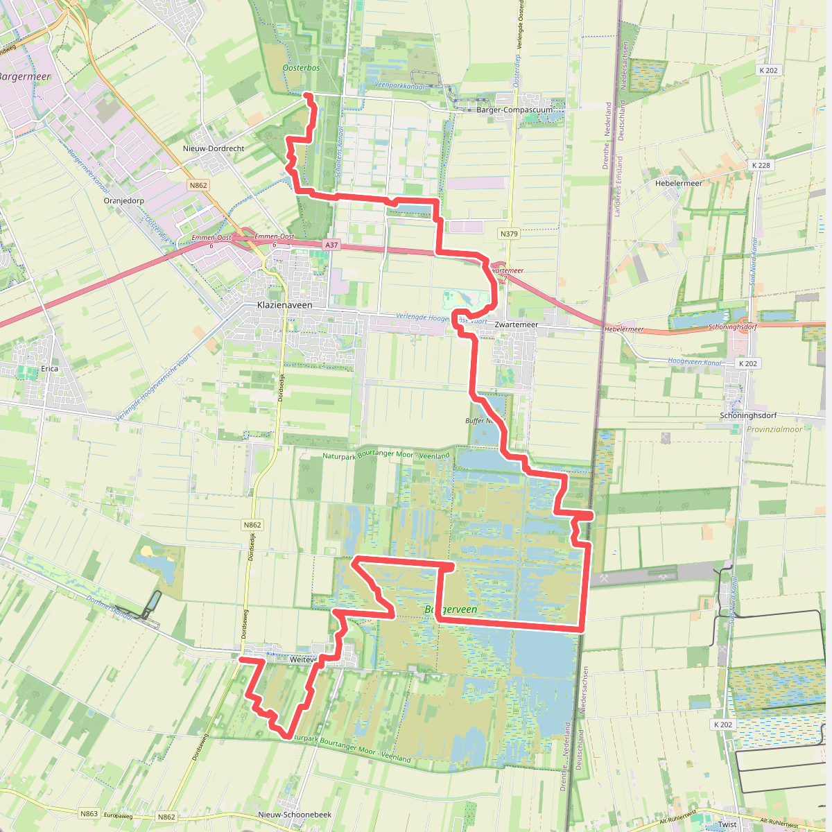 Nieuw-Dordrecht - Weiteveen · Noaberpad etappe 7