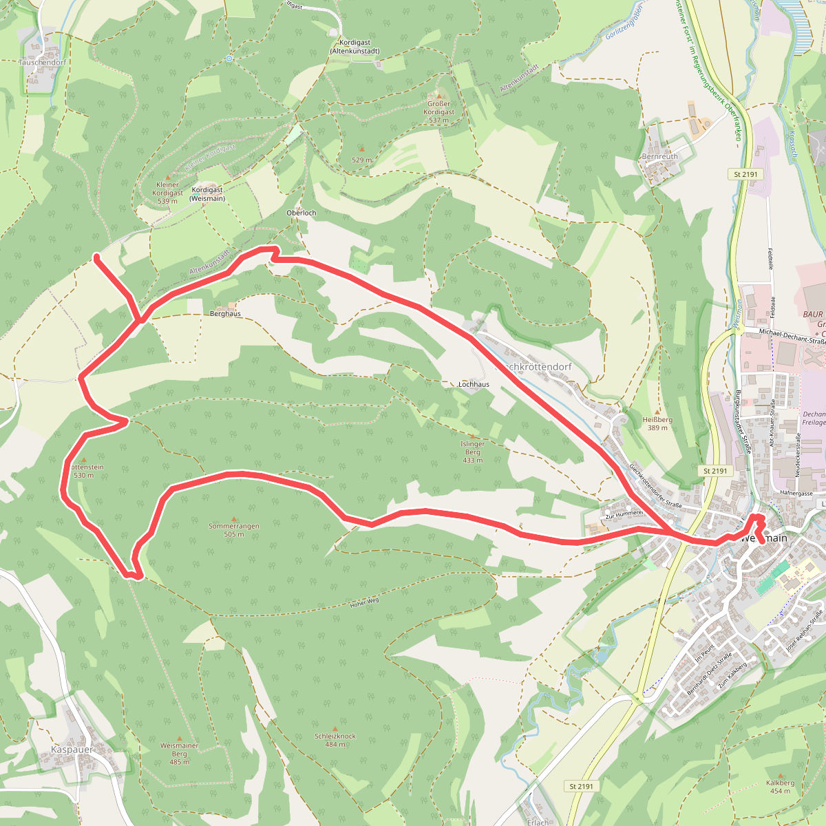 Pfauengrund Rundweg
