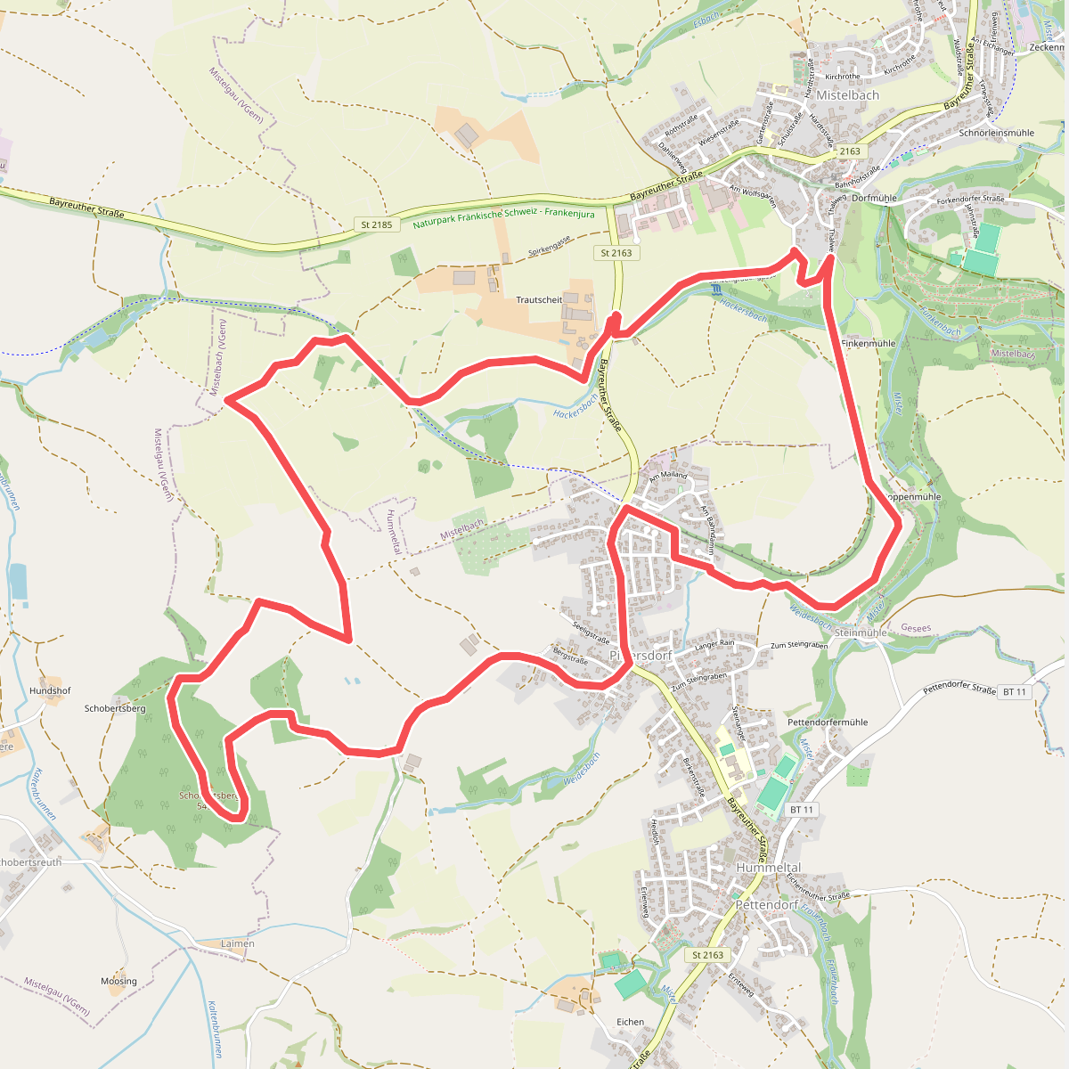 Mistelbach Rundwanderweg "Durch den Bauersgraben"