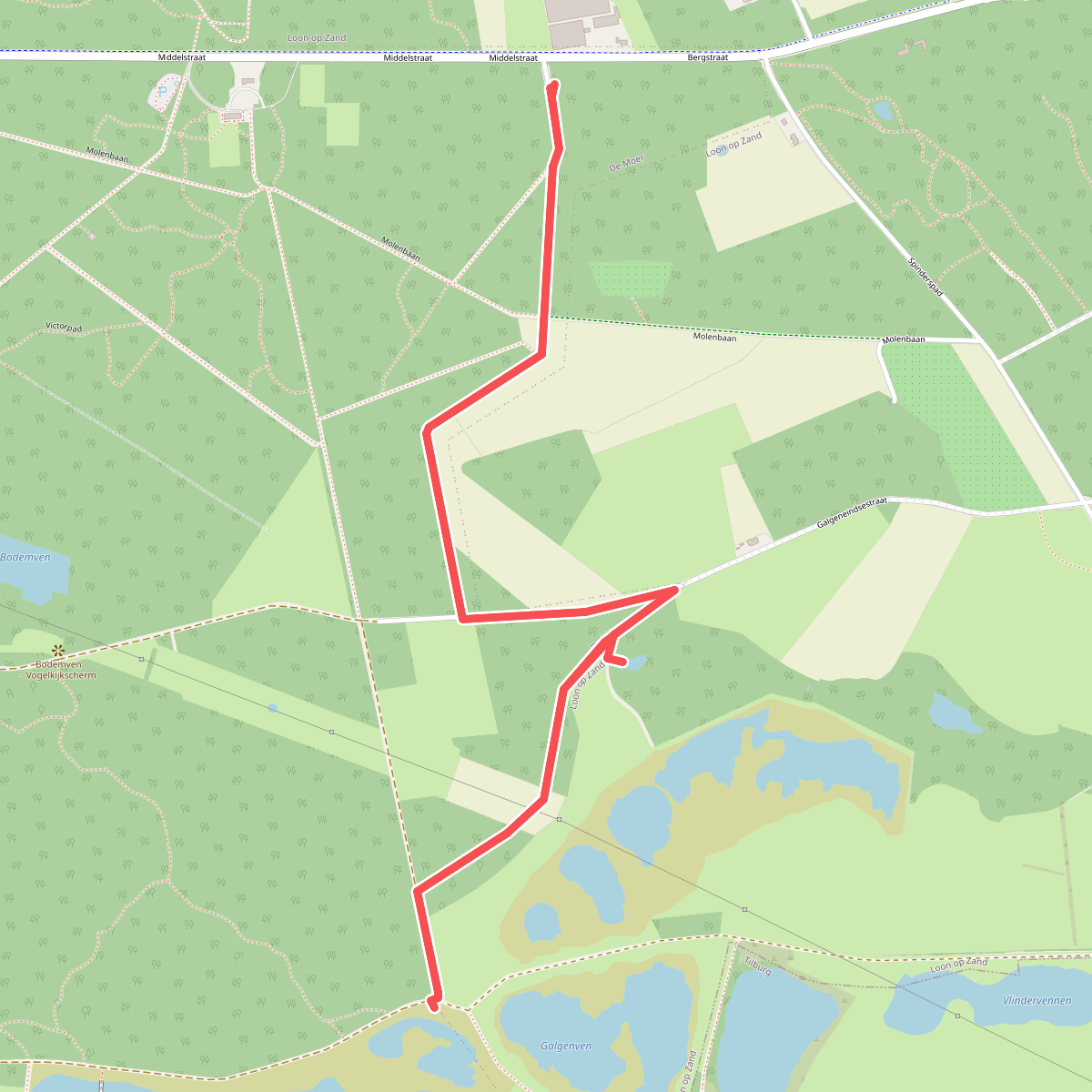 Wandelroute naar het Leikeven