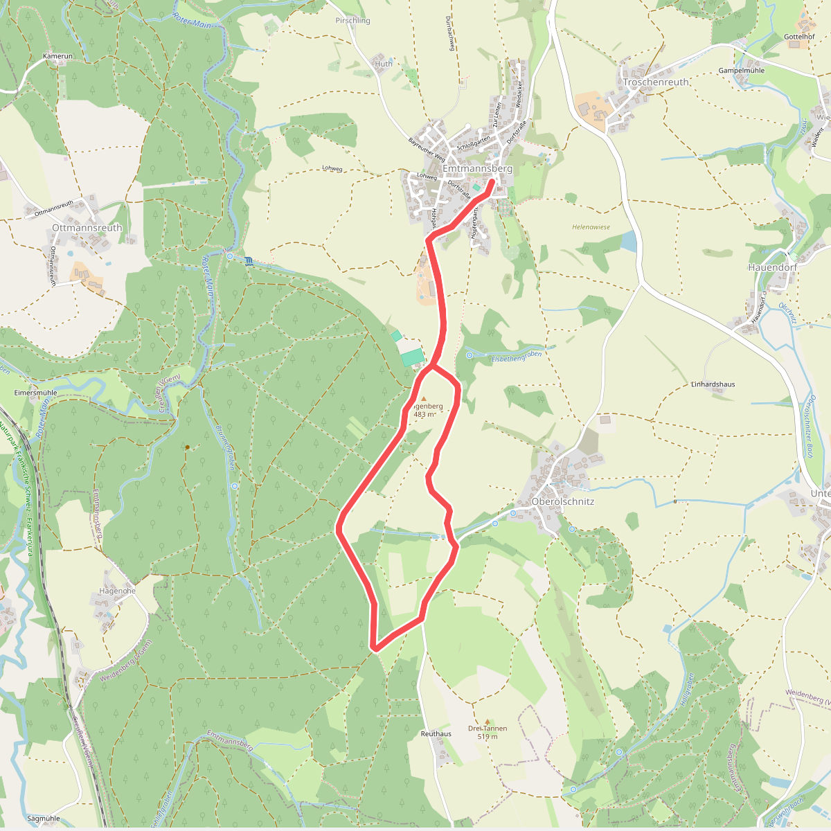 Rundwanderweg Emtmannsberg 1 "Rund um den Galgenberg"