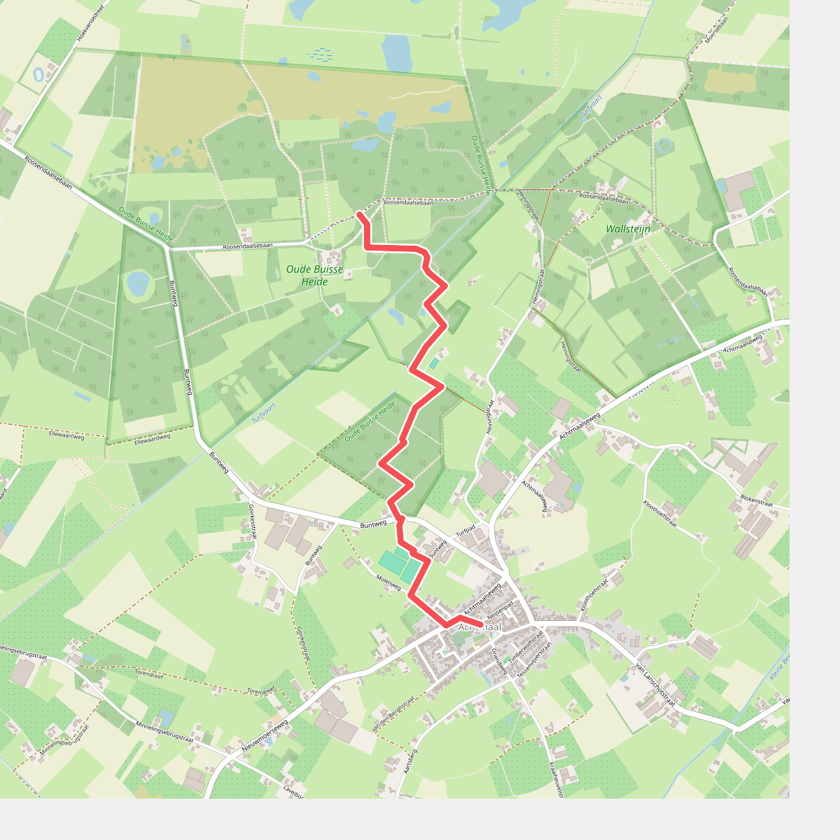 Wandelroute Kerkepad Oude Buisse Heide