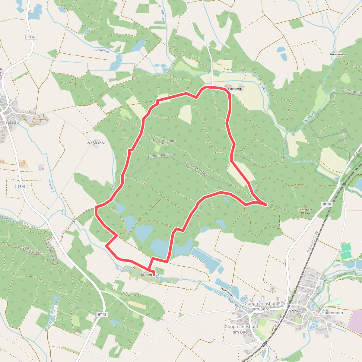Speichersdorf Rundwanderweg Nr. 1