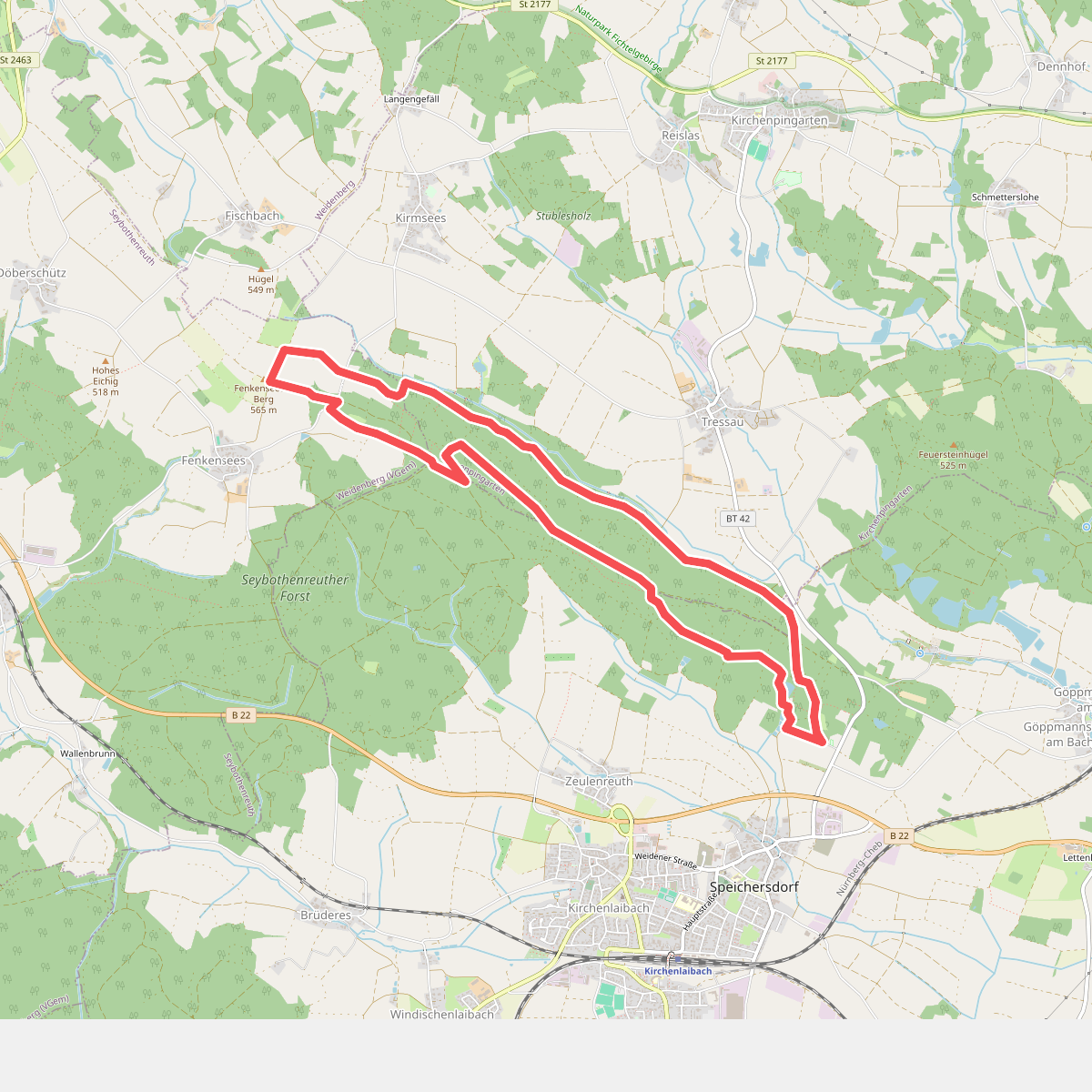 Speichersdorf Rundwanderweg Nr. 3