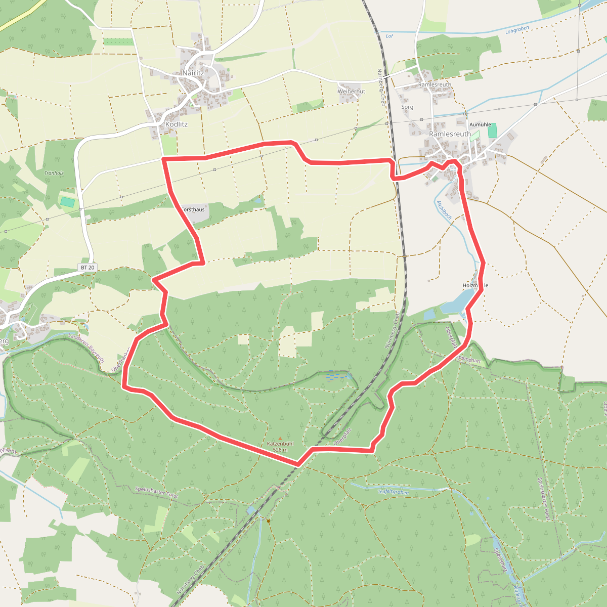 Speichersdorf Rundwanderweg Nr. 5