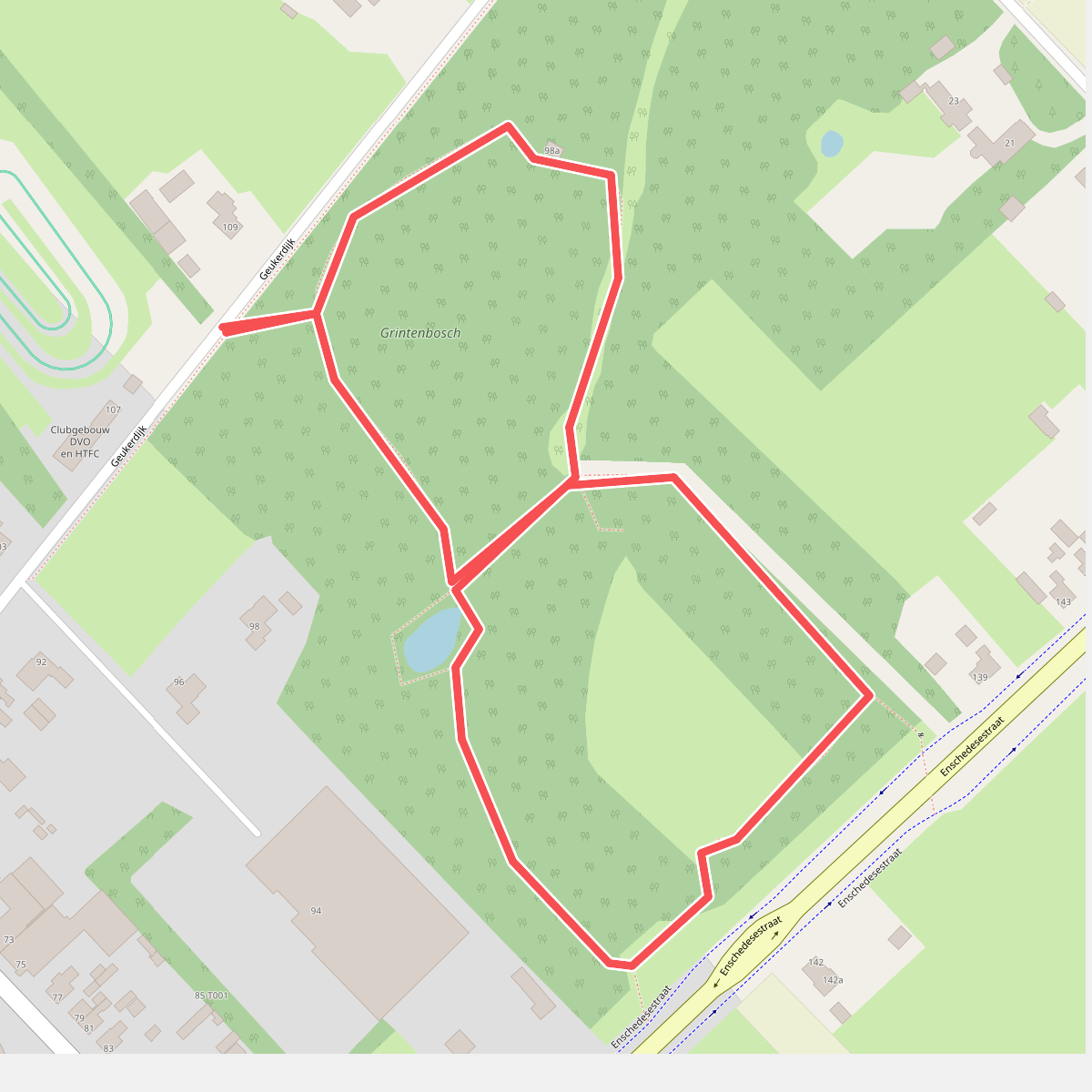 Grintenboschroute bij Haaksbergen