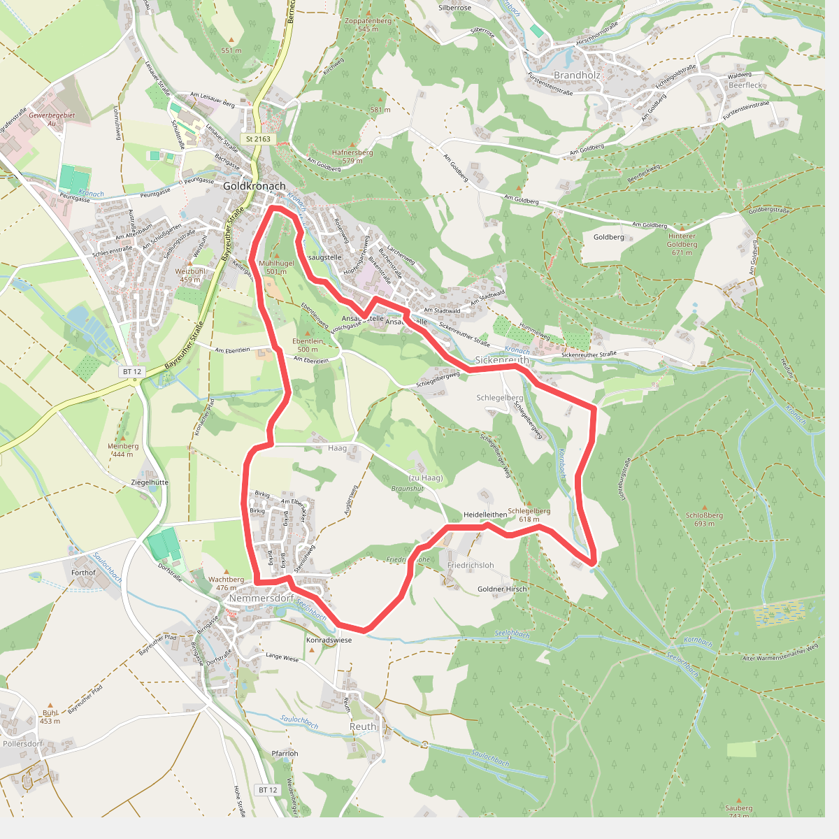 Goldkronach Rundwanderweg Nr. 2