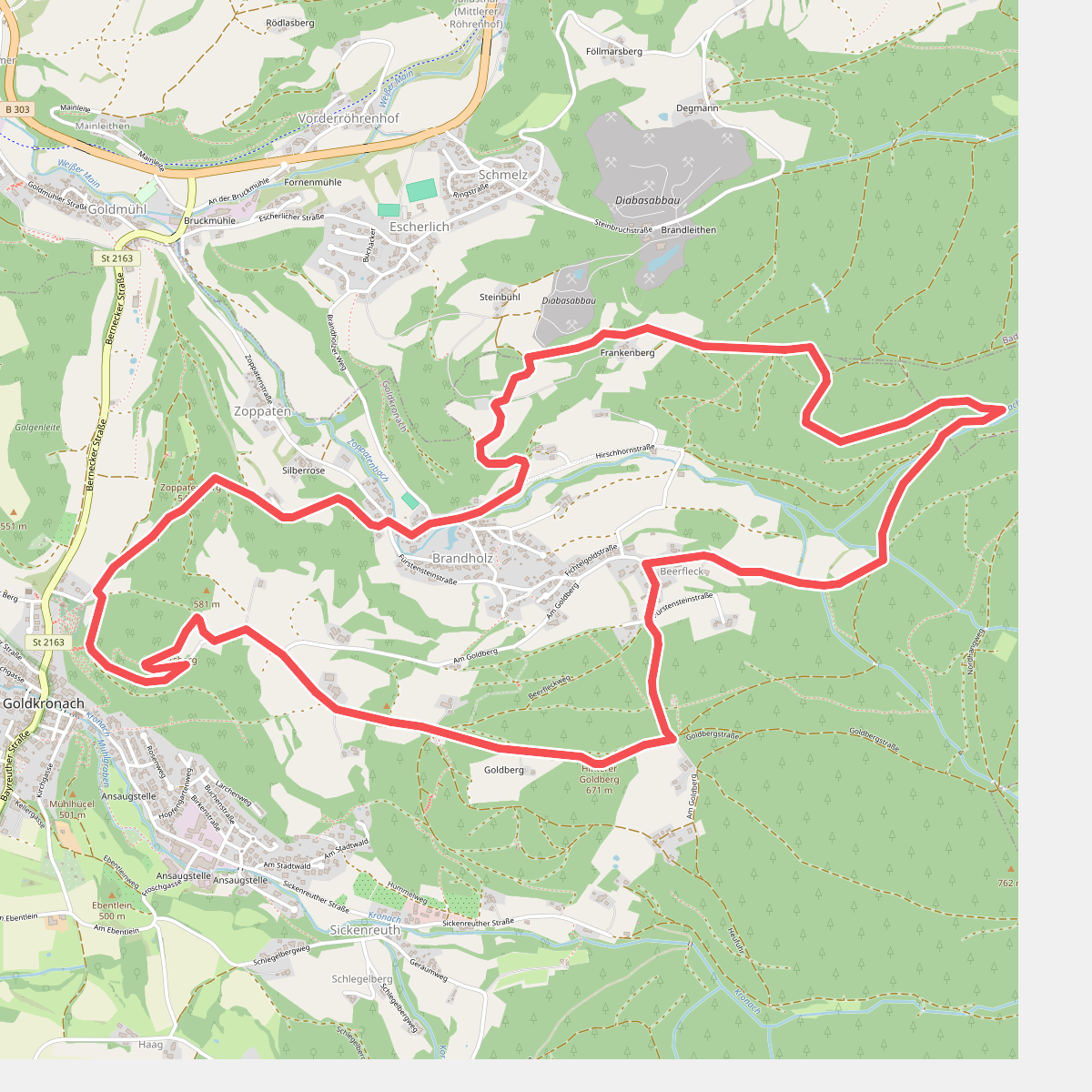Goldkronach Rundwanderweg Nr. 3