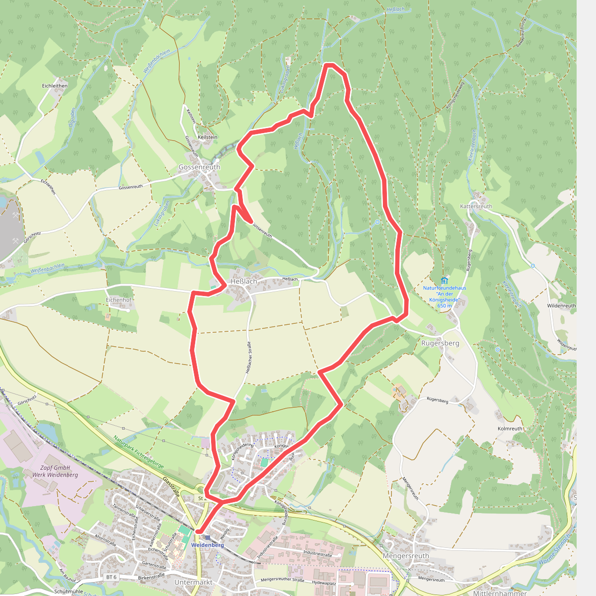 Weidenberg Rundwanderweg Nr. 3