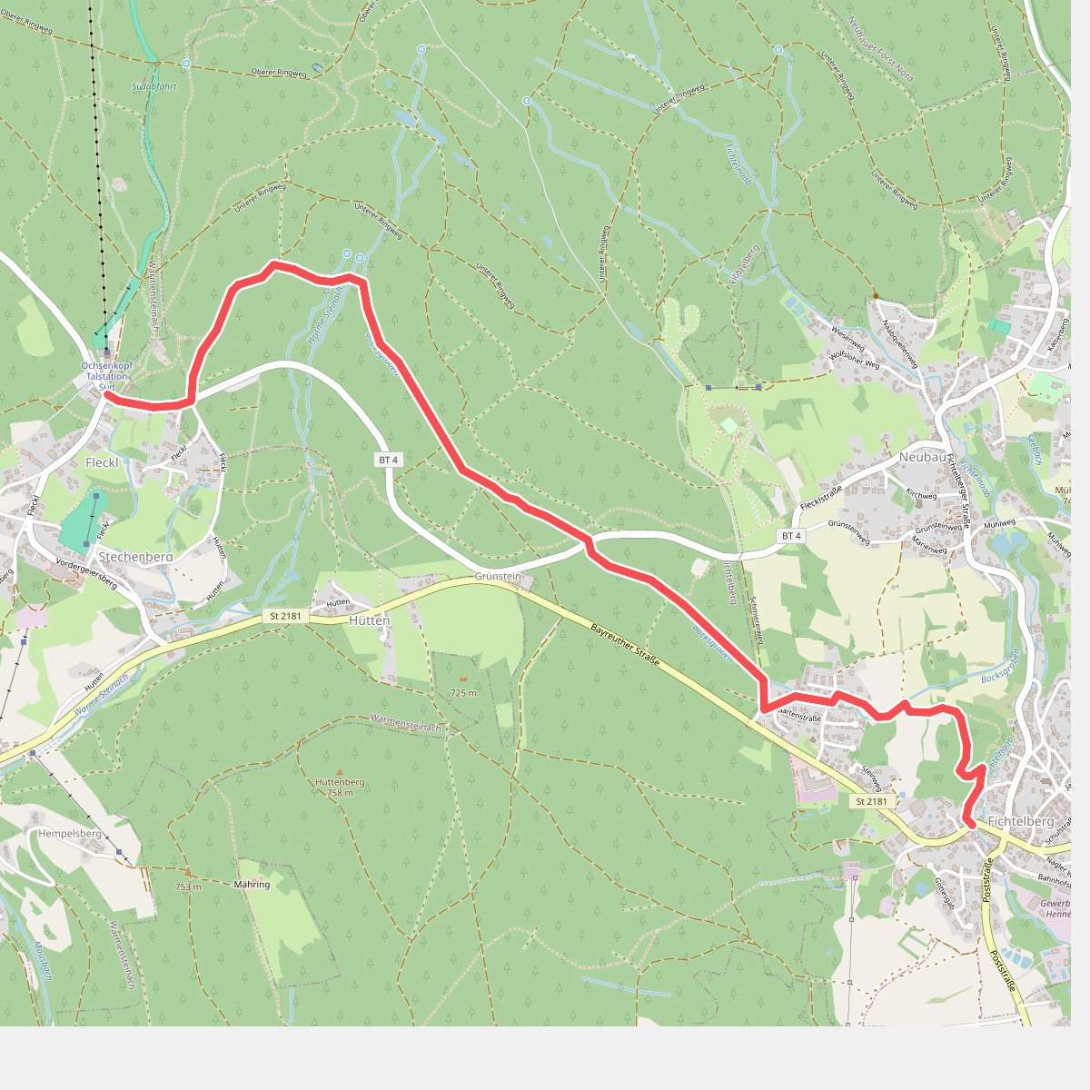 Fichtelberg Bocksgrabenweg
