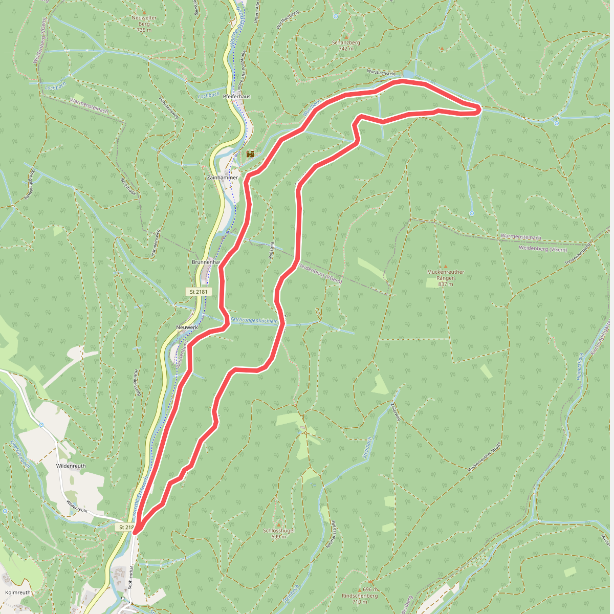 Sophienthal Rundwanderweg Nr. 2