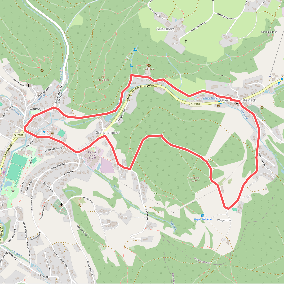 Warmensteinach Rundwanderweg "Historische Spuren"