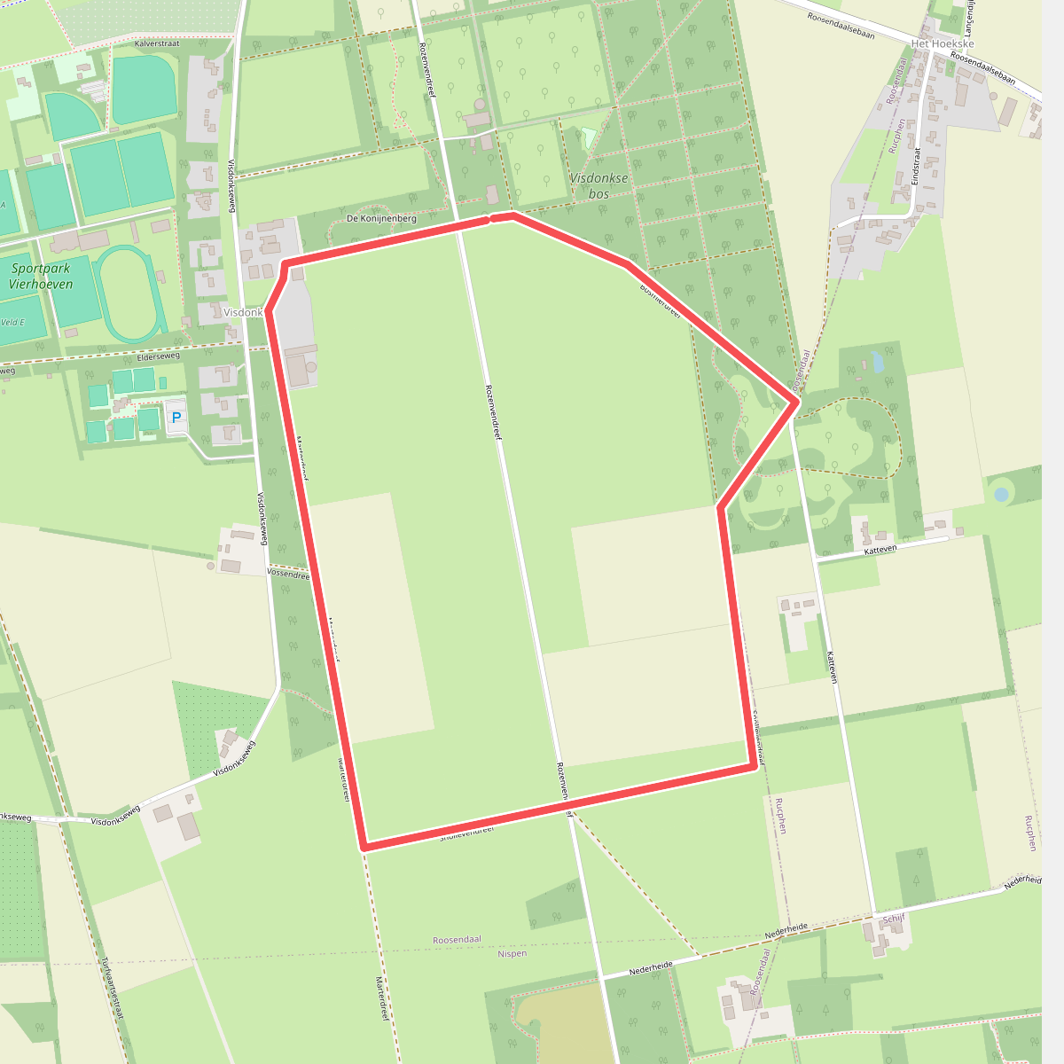 Hondenloslooproute Visdonk