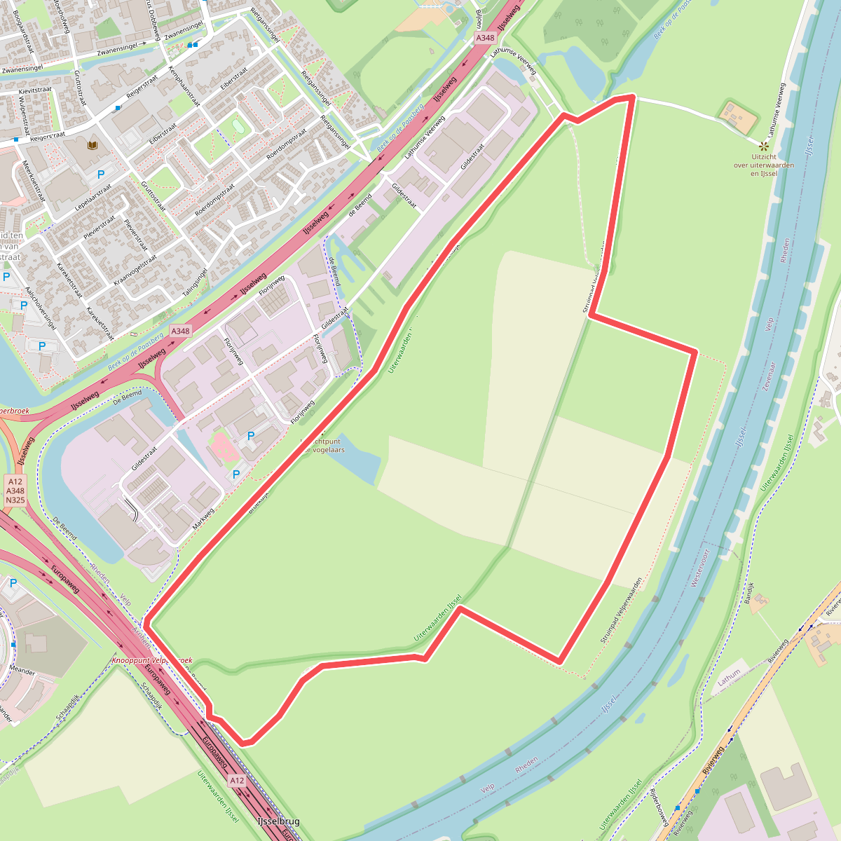Struinroute Velperwaarden langs de IJssel