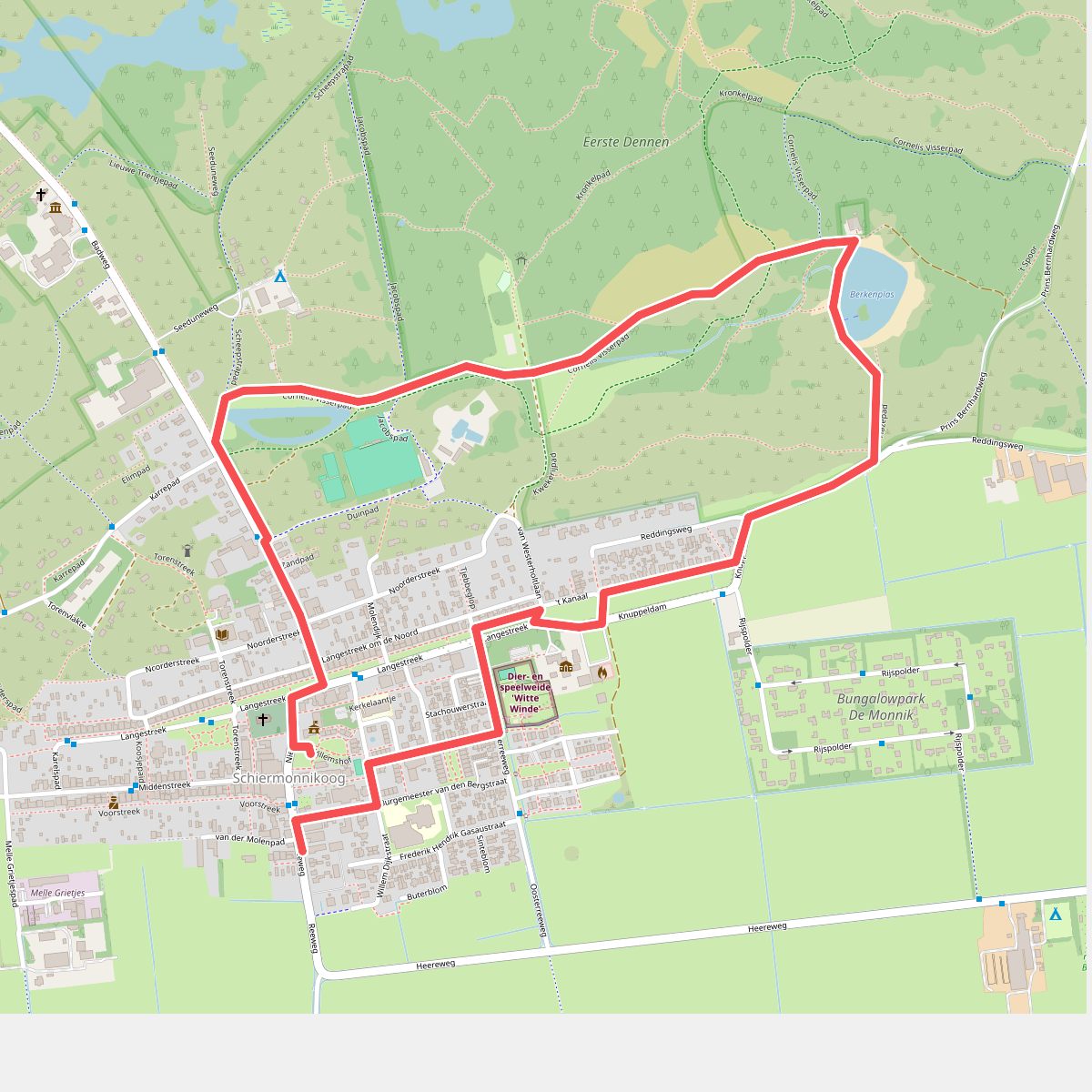 Familieroute Berkenplas op Schiermonnikoog