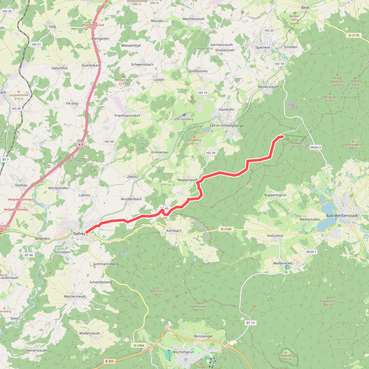 Gefrees-Großer Waldstein