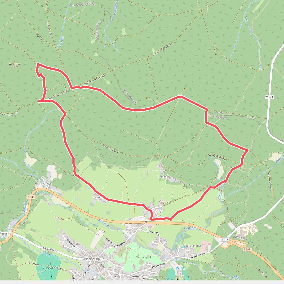 Bischofsgrün Rundwanderweg Nr. 1