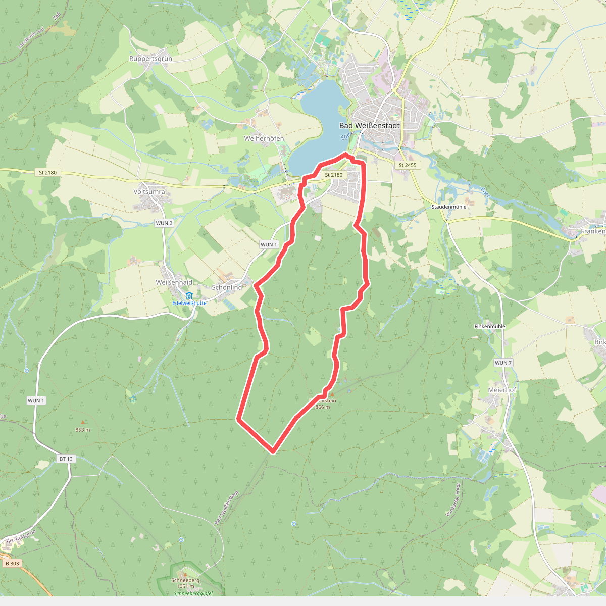 Rundwanderweg Weißenstadt Nr. 3